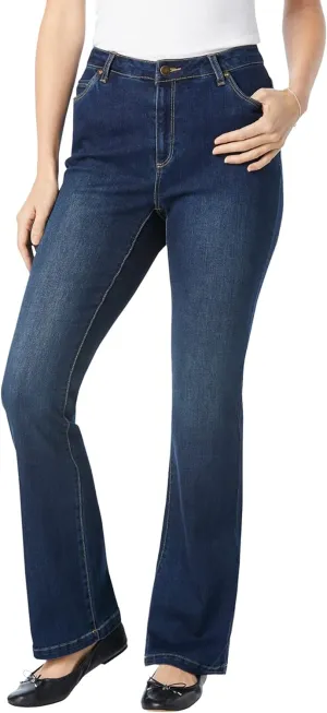 Woman Within Women's Plus Size Comfort Curve Bootcut Denim Jean