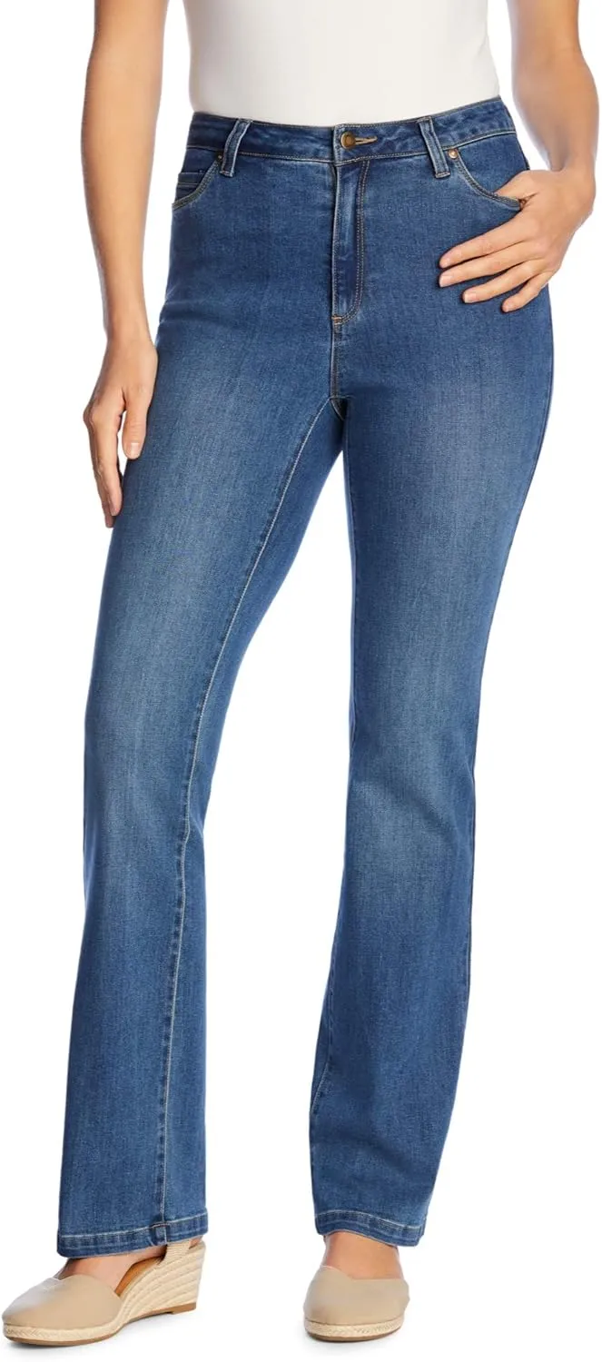 Woman Within Women's Plus Size Comfort Curve Bootcut Denim Jean