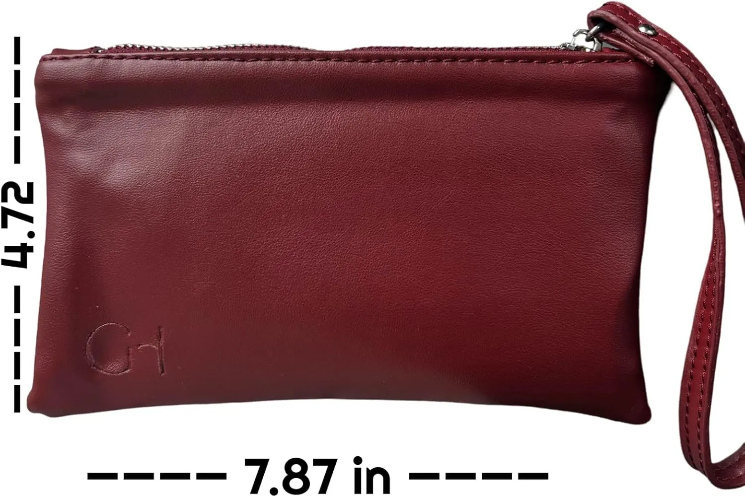 Women's eco-friendly wristlet - made with nopal cactus and corn leather, elegantly crafted in every detail.