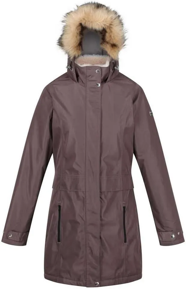 Womens Lexis Waterproof Insulated Fur Trimmed Parka Jacket Coat