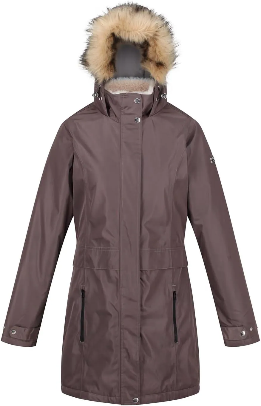 Womens Lexis Waterproof Insulated Fur Trimmed Parka Jacket Coat