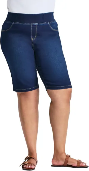 Women's Plus Size Butter Denim Pull On Short