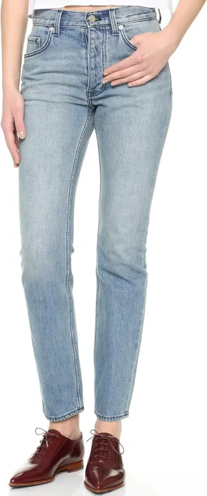 Women's Straight Jeans, Ash Blue
