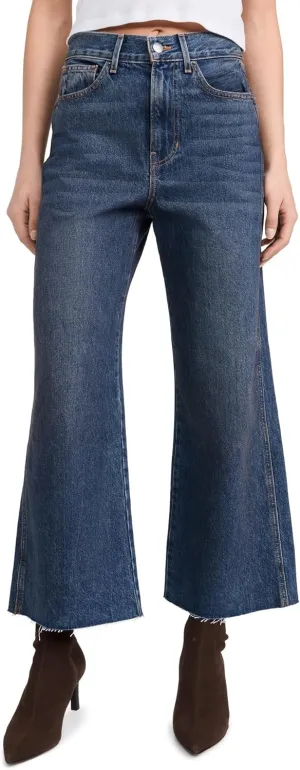Women's Taylor Cropped High Rise Wide Jeans
