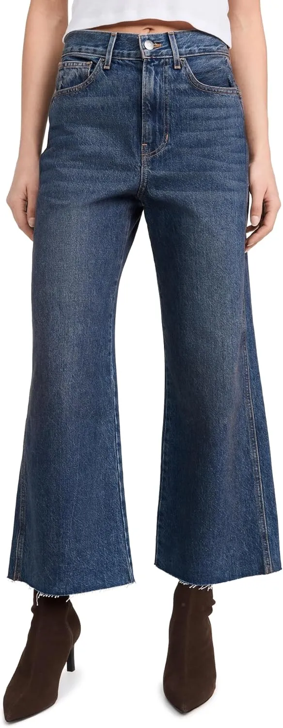 Women's Taylor Cropped High Rise Wide Jeans
