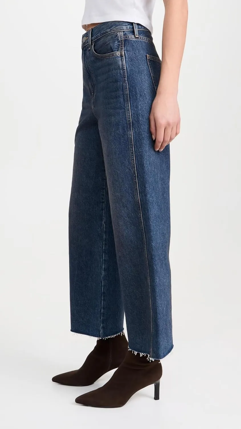 Women's Taylor Cropped High Rise Wide Jeans