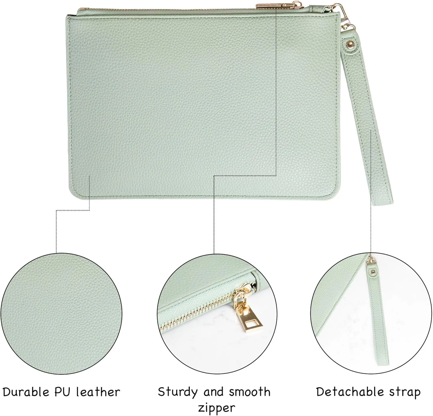 Women's Wristlet Handbag, Clutch Purse, Wristlet Wallet, Travel Organizer, Organizer Clutch, Wristlet Clutch