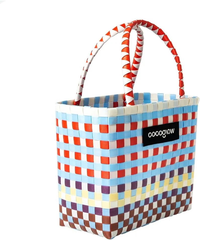 Woven Tote Bag For Women, PP eco-friendly tote bag,Female Handbag and Purses, Summer Beach, Pool