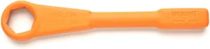 Wright Tool 18H40 6 Point, Straight Handle Striking Face Box Wrench with Orange Finish, 1-1/4" Nut Size x 3/4" Stud Size