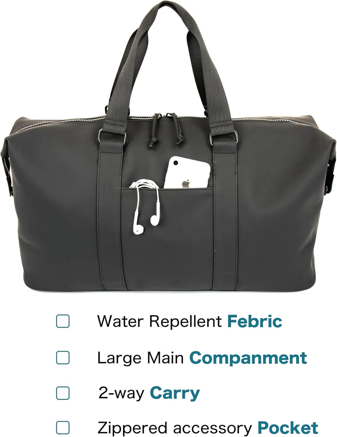 X RAY PU Leather Duffle Bag, Gym Sports Luggage Overnight Tote Weekender Travel Carry On Bag for Men, Women