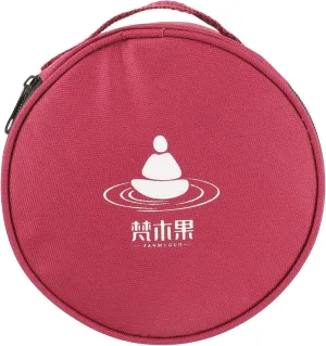Yardwe Singing Bowl Carrying Bag Durable Cloth Storage Case for Crystal Singing Bowls Easy to Carry with Zipper Design for Travel and present Giving