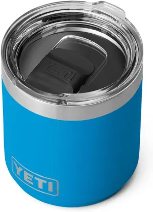 YETI Rambler 10 oz Stackable Lowball 2.0, Vacuum Insulated, Stainless Steel with MagSlider Lid, Big Wave Blue