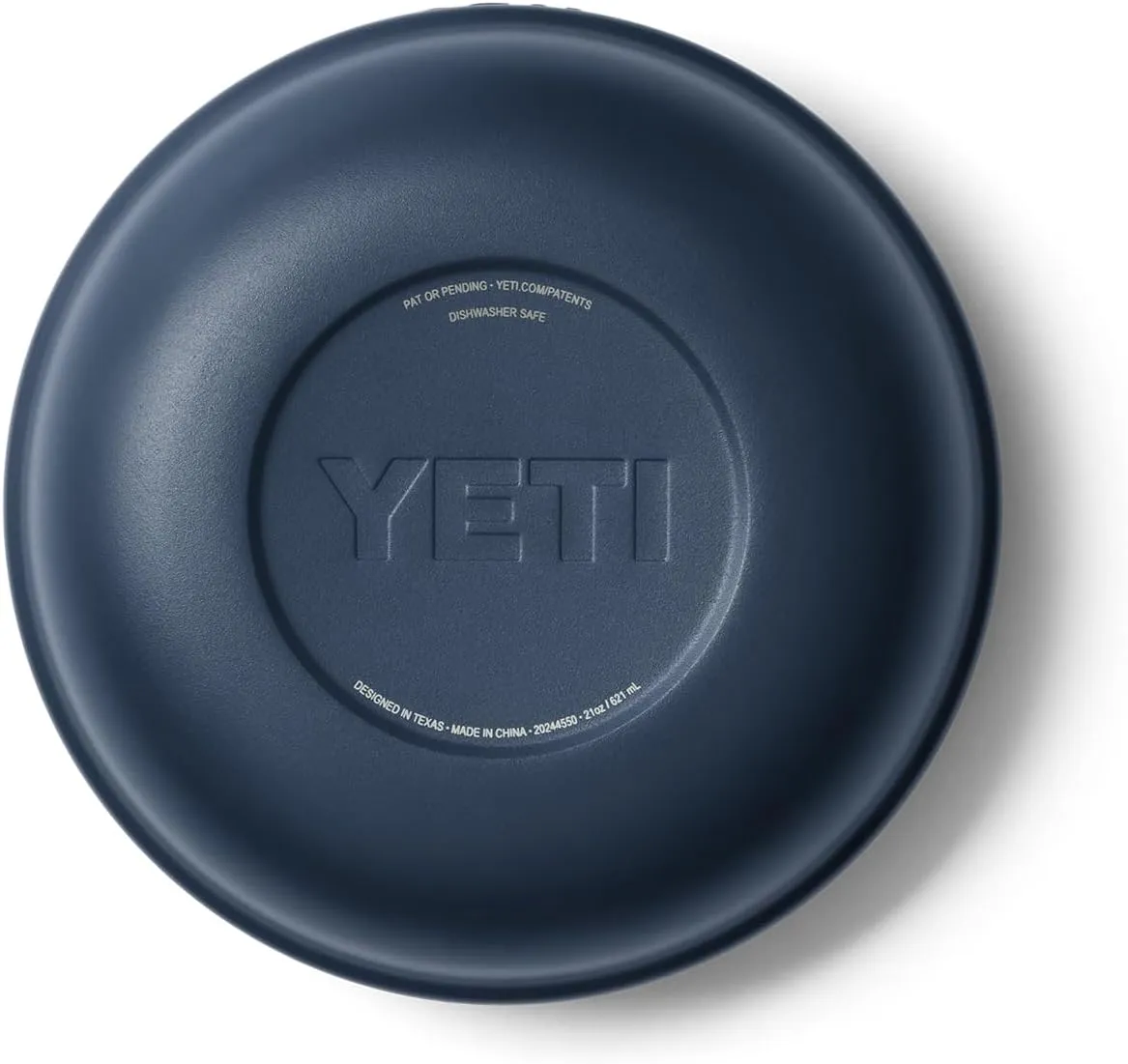YETI Rambler Low Bowls, Vacuum Insulated, Stackable and Nestable Stainless Steel Bowl with Lid, 0.7 Quart, Navy